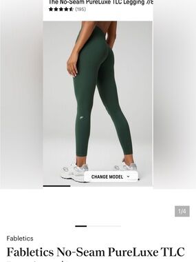 Fabletics Everpine (Deep Forest Green) No-Seam PureLuxe TLC Legging Tall